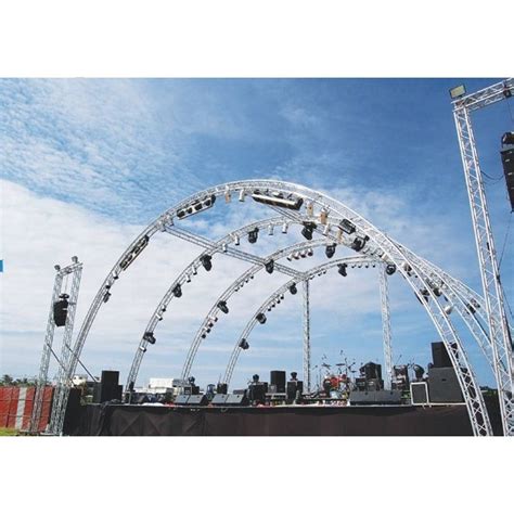 Aluminum Lighting Stage System Curved Roof Truss For Events Equipment