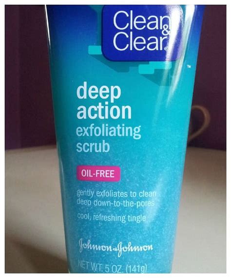 Clean And Clear Deep Action Exfoliating Scrub Oil Free 5 Oz