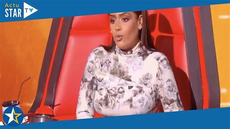 The Voice Amel Bent renversante en mini robe et cuissardes découvrez