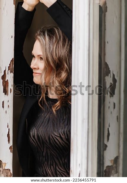 Beautiful Confident Woman Black Suitat Old Stock Photo 2236455791 | Shutterstock