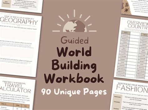 Fantasy Worldbuilding Workbook Digital Or Printable Writing Planner