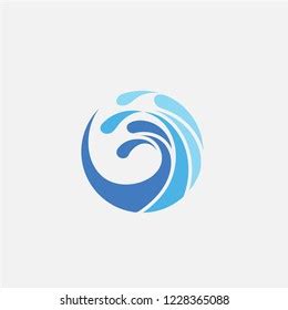 Circle Wave Logo Stock Vector Royalty Free 1228365088