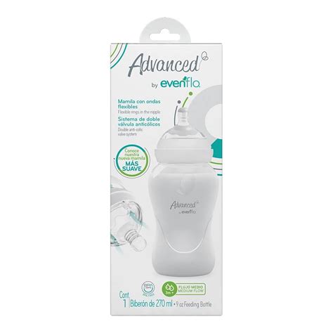 Biberón Advanced By Evenflo Bold Flujo Medio 9 Oz 1 Pieza Bodega Aurrera En Línea