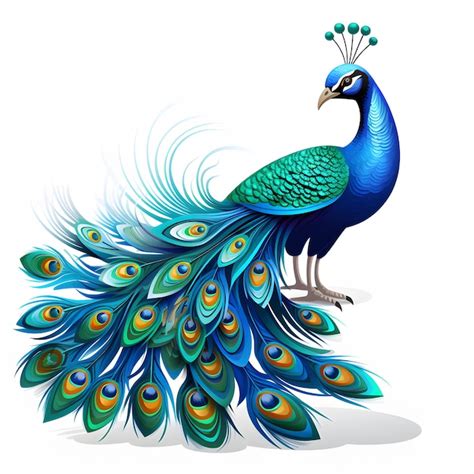 Peacock Clip Art Premium Ai Generated Image