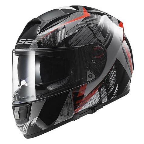 LS2 FF399 Prox Matt Black White Red Flip Up Helmet Custom Elements