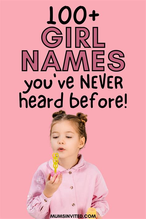 350 Unique Girl Names With Meanings And Nicknames Artofit