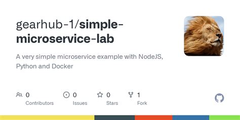 Github Gearhub Simple Microservice Lab A Very Simple Microservice