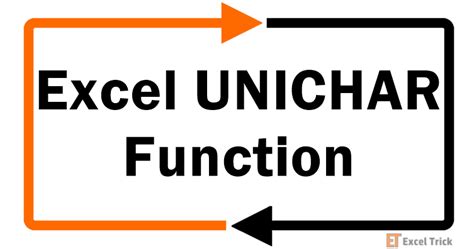 Excel Unichar Function How To Use