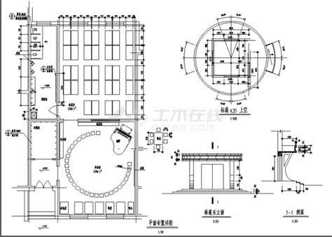 二套小型幼儿园教学楼建筑设计施工cad图纸（含说明）图纸设计说明土木在线