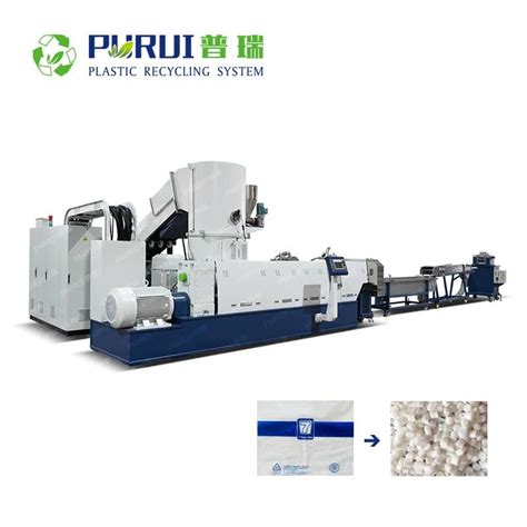 Biodegradable Plastic Pbat Pla Film Bag Granulating Line Purui