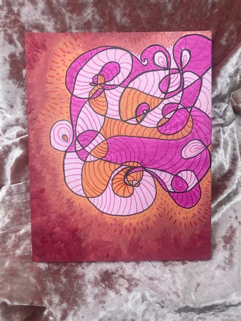 Deconstructed Lesbian Pride Flag Subtle Pride Art Etsy