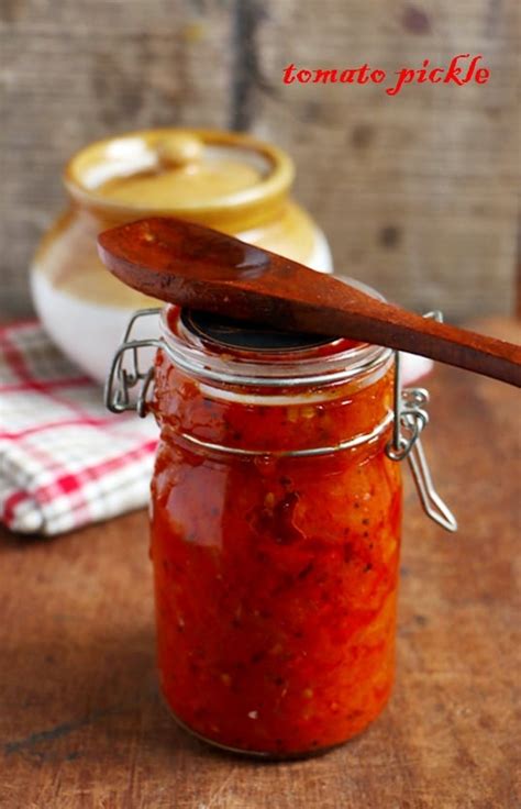 Tomato Pickle Recipe How To Make Tomato Pickle