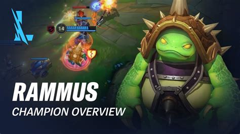 Rammus Champion Overview Gameplay League Of Legends Wild Rift