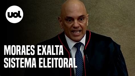 Bolsonaro N O Aplaude Discurso De Moraes Em Defesa Do Sistema Eleitoral