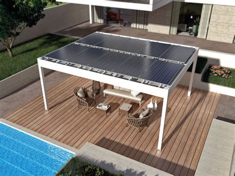 Naked Solar Power Pergola By Giulio Barbieri