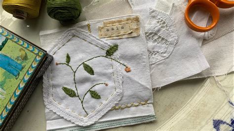 Slow Stitch Tutorial Beginner Project No 2 Slowstitch Handembroidery