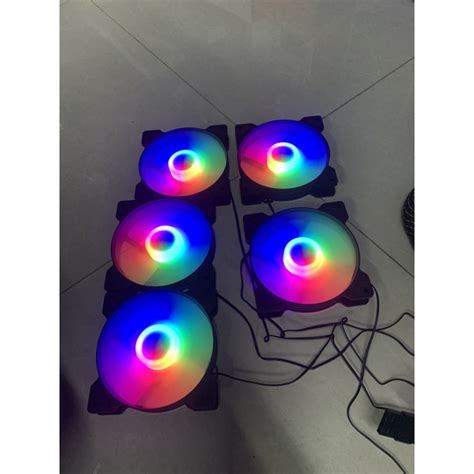 Quạt Tản Nhiệt Fan Case Led COOLMOON K8 Mix Không cần Hub Shopee