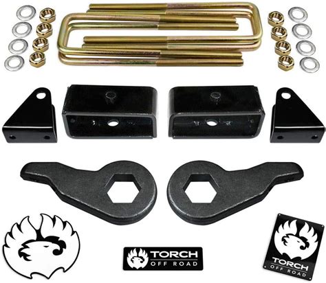 Torch 3 Front 2 Rear Lift Leveling Kit For 2001 2010 Chevy Gmc Sierra Silverado