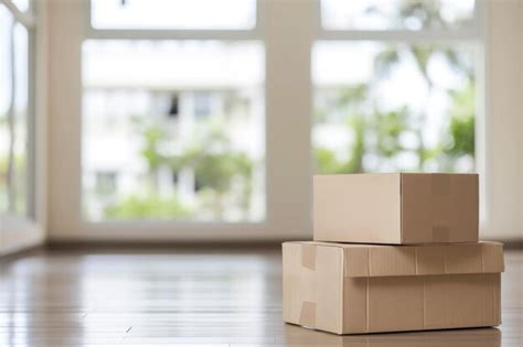 Premium Photo Cardboard Boxes In Sunlit Room Ready For Moving Day