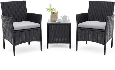 Bay Isle Home™ Drayton Outdoor 3 Piece Rattan Seating Group With