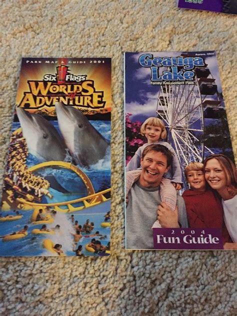 Geauga Lake Six Flags Worlds Of Adventure Brochure 1865447759