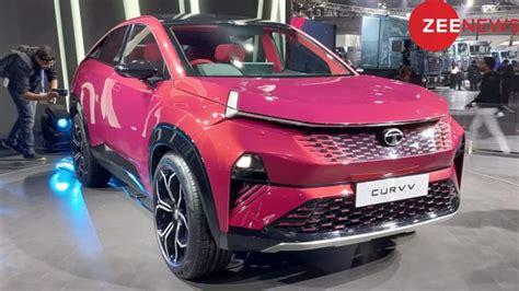 Tata Curvv Coupe Suv Showcased In Near Production Guise At Auto Expo