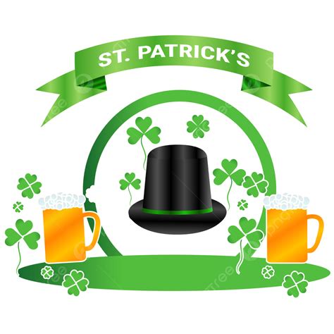 St Patrick Hat Vector Art Png St Patricks Day Vector Design With Hat