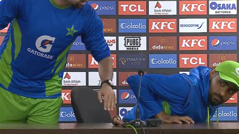 Babar Azam Press Conference Pakistan Journalist Angry Reaction Video