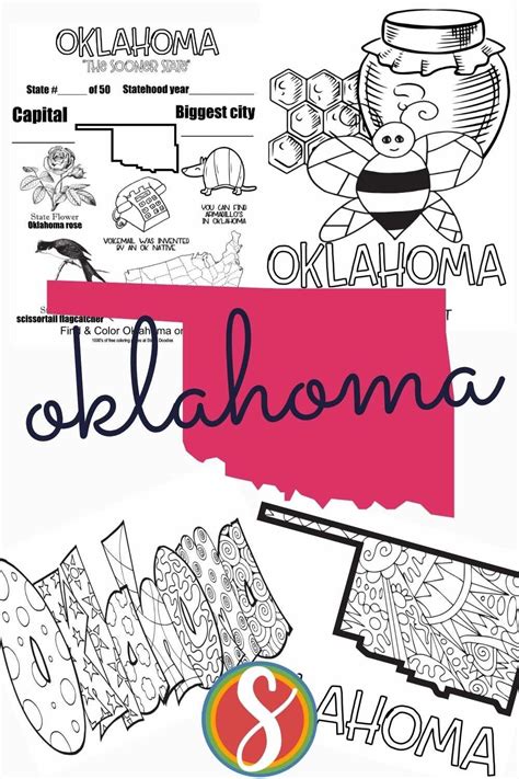 Free Oklahoma Printable Coloring Page Activities Stevie Doodles Free