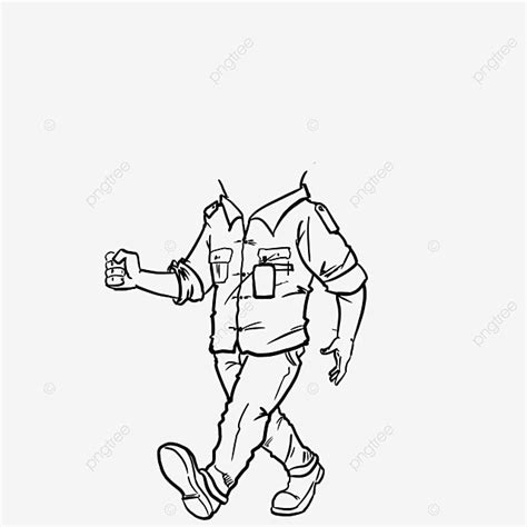 Body Caricature Walk Walk Bodyillustration Bodyvector PNG