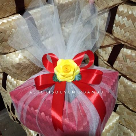 Jual Besek Mika Warna Tile Bunga Besek Hias Besek Cantik Hampers