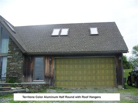 Terrtione Color Aluminum Half Round With Roof Hangers Amerigutter