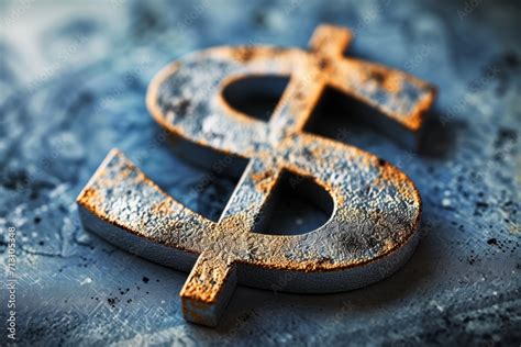 large metal dollar sign   prominently displayed stock