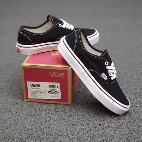 Jual SEPATU VANS AUTHENTIC CLASIC BLACK WHITE GRADE ORIGINAL Shopee