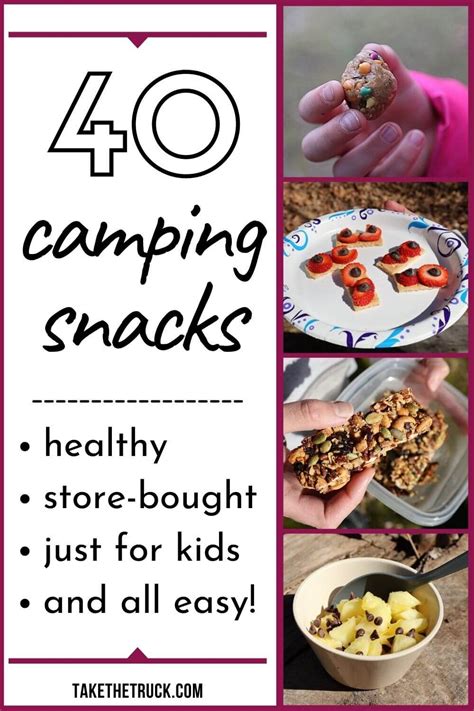 Over 30 Healthy Camping Snacks You Can Easily Make or Buy | Take The Truck