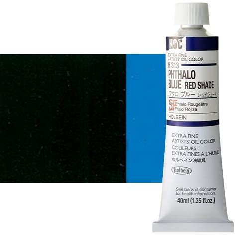 Holbein Extra Fine Artists Oil Color 40 Ml Tube Phthalo Blue Red