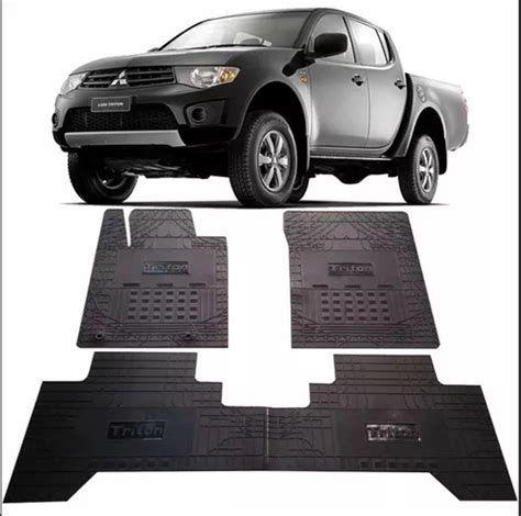 Tapete Borracha Interno Mitsubishi L Triton Todos Parcelamento