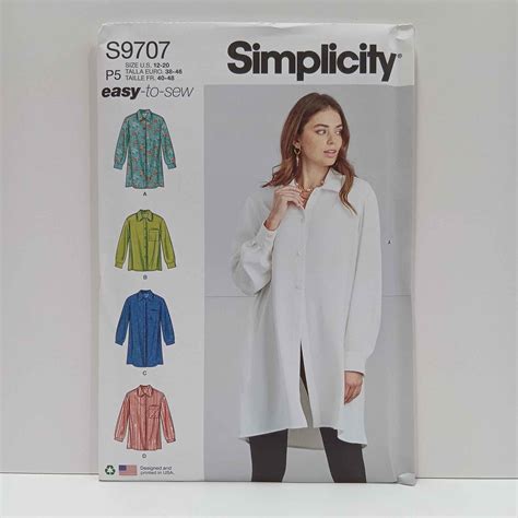 S9707 Misses Shirts Curtis Fabrics