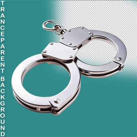 Premium Psd A Pair Of Handcuffs Isolated On A White Background