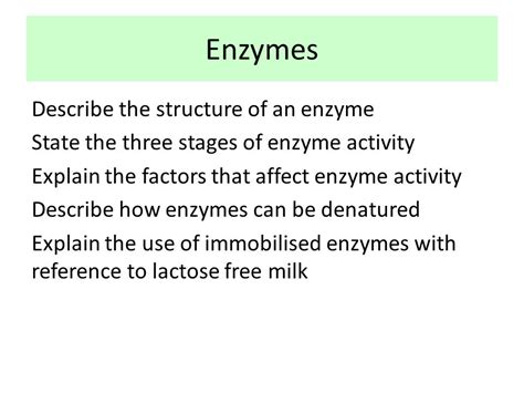 Enzymes Structure