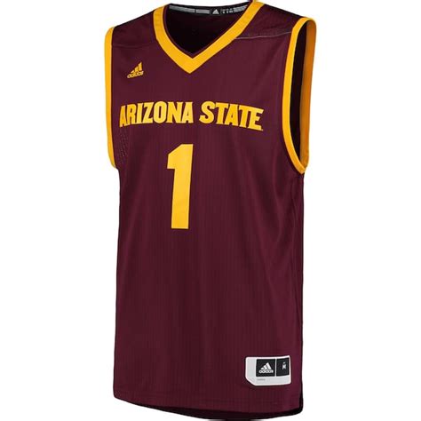 Men's adidas Maroon Arizona State Sun Devils Replica Basketball Jersey ...