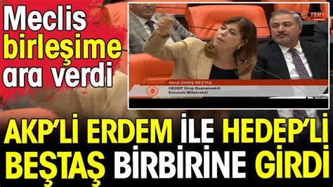 AKP li İsmail Erdem ile HEDEP li Meral Danış Beştaş birbirine girdi