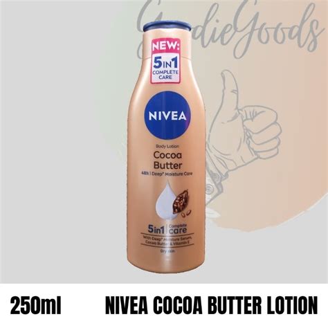 Nivea Cocoa Butter Body Lotion 48h For Dry Skin 250ml Shopee Philippines