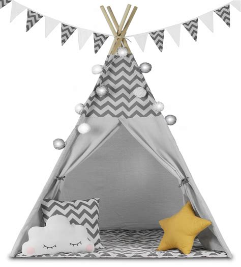 Tipi Namiot Dla Dzieci Teepee Girlanda Poduszki Allegro Pl