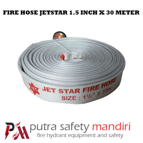 JETSTAR FIRE HOSE CANVAS 1 5 INCH X 30 METER SELANG PEMADAM COUPLING