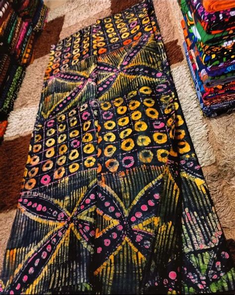 Handmade Batik Adire Yards African Cotton Batik Nigerian Tie Dye