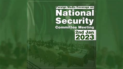 Government Of Pakistan On Twitter The National Security Committee