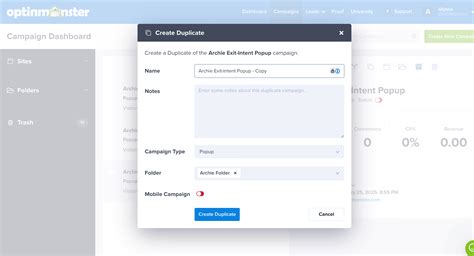 How to Duplicate a Campaign