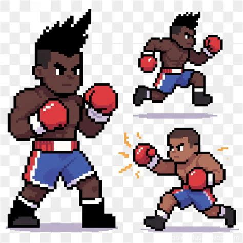 pixel art boxer sprite sheet stable diffusion