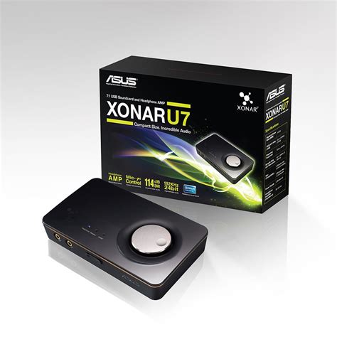 Asus Xonar U7 Compact 7 1 Channel USB Soundcard And Headphone